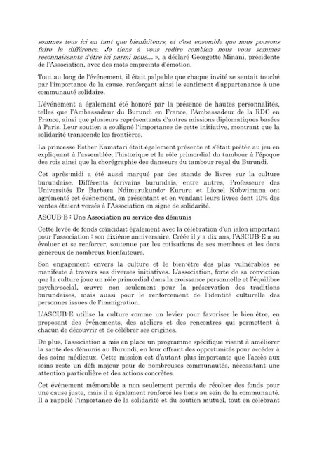 Communique-2- Communiqué de l'ASCUB-E portant sur son événement qui a eu lieu  à la Mairie du 16è arrondissement de Paris.